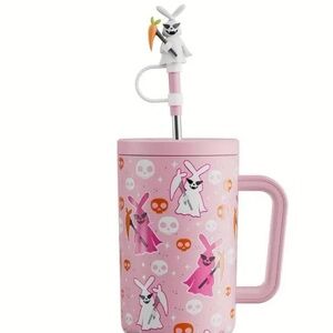 Halloween Pink Bunny Thermos Mug